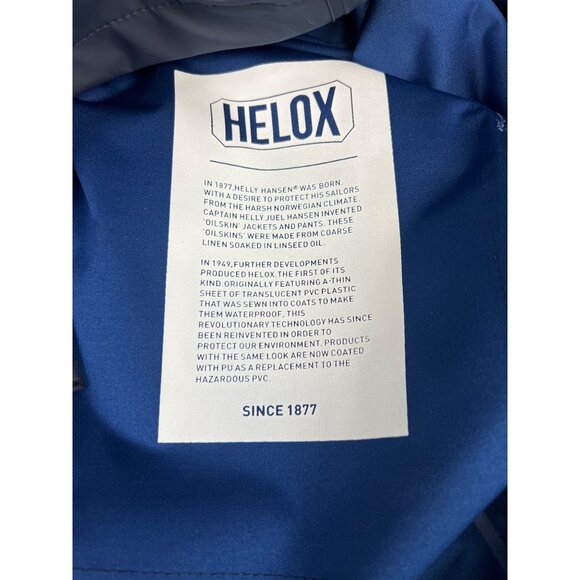 Helly Hansen Womens Moss Raincoat Navy Blue Waterproof Hooded M Regular Fit NEW - Picture 6 of 6